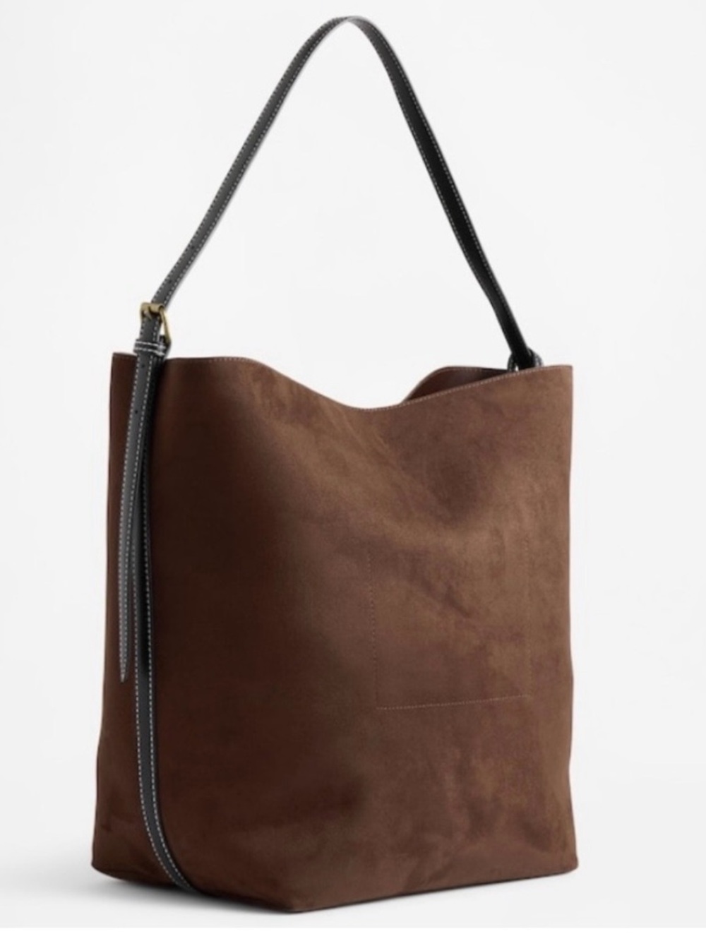 🆕- GAP- Vegan Suede Bucket
Bag with Mini Pouch Chocolate Brown